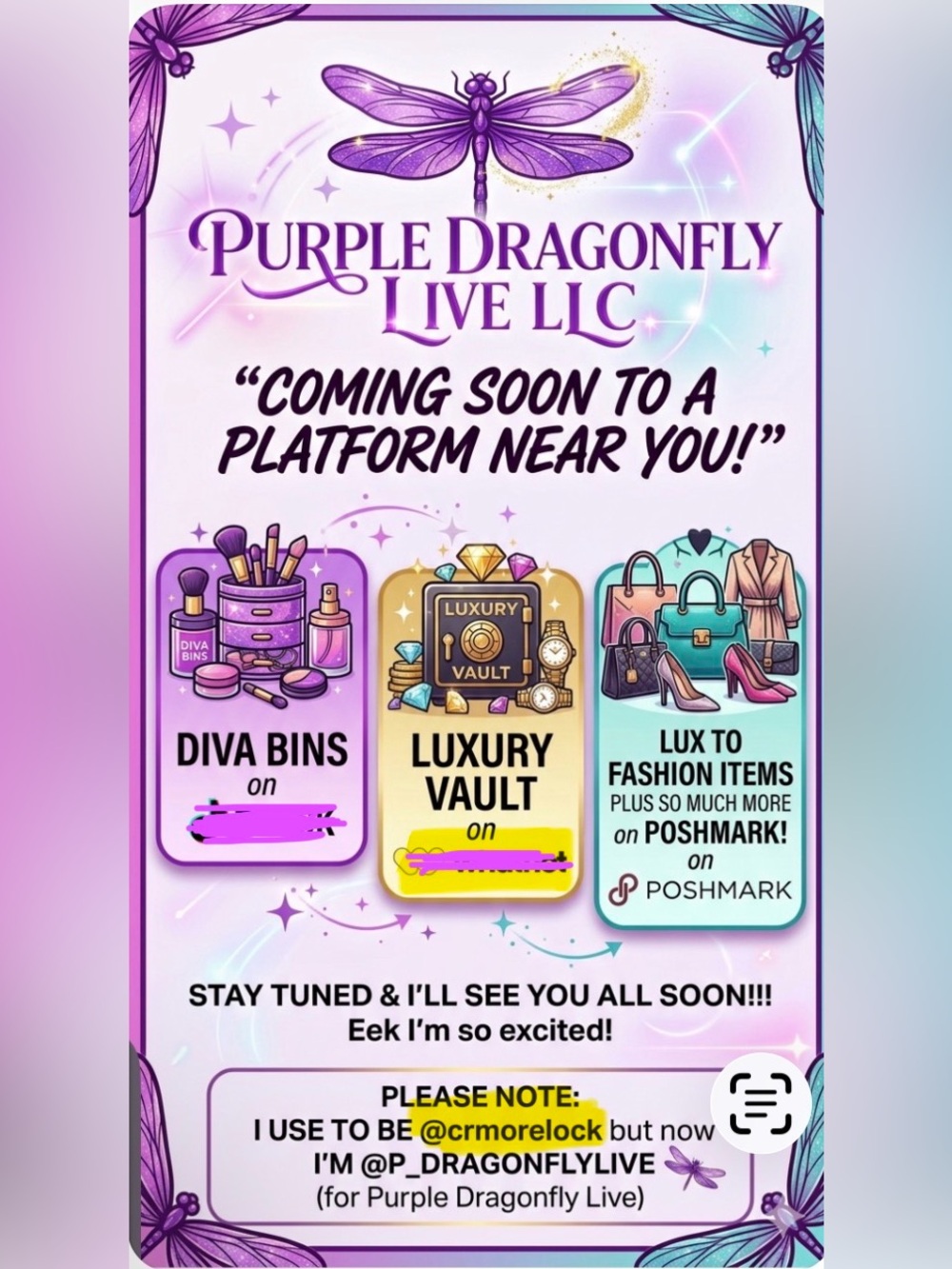 Purple Dragonfly Live Purple Crossbody Bag